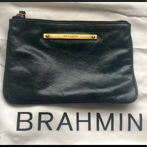 Brahmin Green Wristlet